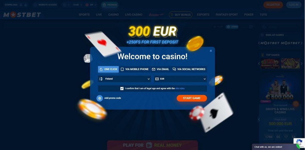 Вход в MostBet